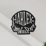 Skull Harley Davidson Metal Wall Art