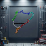 Nurburgring Metal Neon Race Track